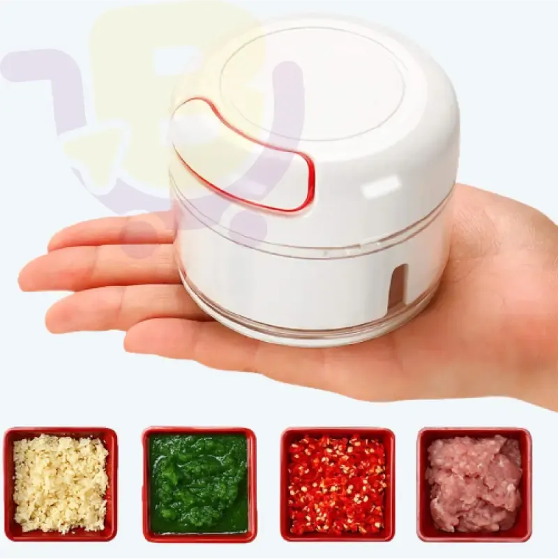 Mini Manual Food Chopper – 170 ml Pull‑Cord Vegetable Cutter