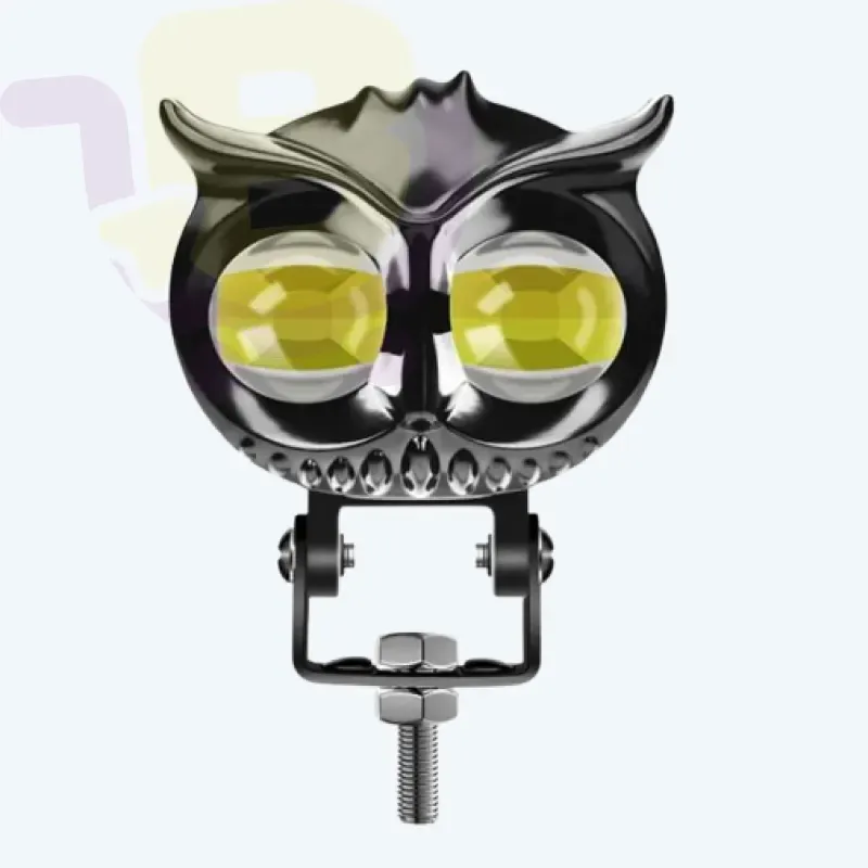 OWL dual-color owl-shape LED projector fog light mounted on bike