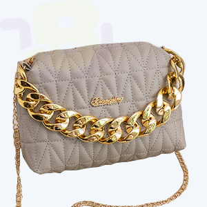 Golden Strip Hand Bag